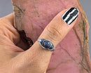 Faceted Sapphire Wire Wrapped Ring 1pc (Custom Sizes)
