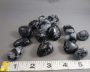 Snowflake Obsidian Polished Stones 3pcs J181**