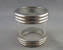 Glass & Silver Plated Brass Sphere Stand 1.75" 1pc Z061