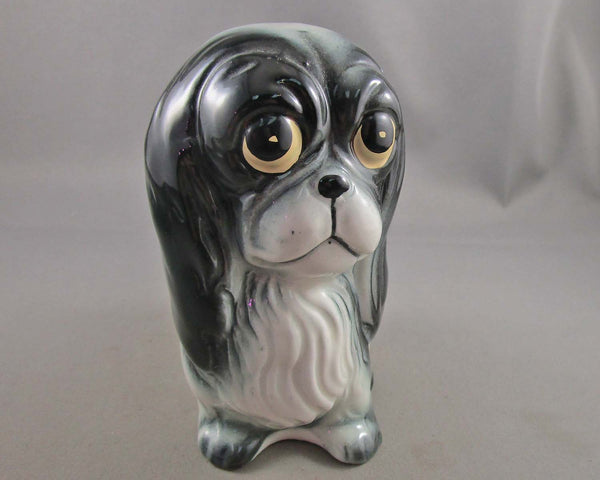 Vintage Porcelain Dog with Sad Eyes 1pc B070-3