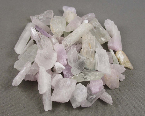 Premium Pink Kunzite Crystals Raw 3pc J242**