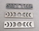 Moon Phase Charm Drilled (Stainless Steel) 3pcs C234