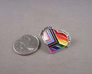 "You Can Be Yourself With Me" Rainbow Heart Enamel Pin 1pc (BIN 24)