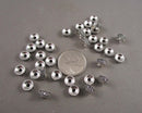 Silver Tone Greek Key Rondelle Spacer Beads 8x4mm 25pcs (C293)