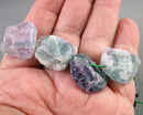 Rainbow Fluorite Raw Nugget Beads C501