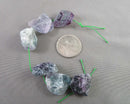 Rainbow Fluorite Raw Nugget Beads C501