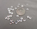 Disc Spacer Beads Silver Tone 6x1.5mm 30pcs C538)