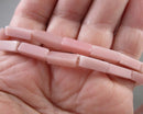 Pink Opal Column Beads 13x4mm C527