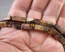 Picasso Jasper Column Beads 13x4mm C529