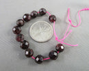 Garnet Faceted Round 8mm Beads C554