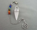 Quartz Chakra Gemstone Pendulum Z016