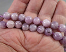 Light Lepidolite Beads Round (Various Sizes)