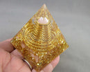 Rose Quartz Orgonite Pyramid 1pc H044-1