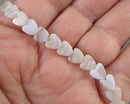 Blue Lace Agate Heart Beads C265