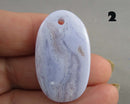 You Choose!  Blue Lace Agate Drilled Pendants