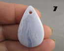 You Choose!  Blue Lace Agate Drilled Pendants