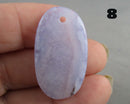 You Choose!  Blue Lace Agate Drilled Pendants