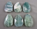 Rainbow Fluorite Faceted Tear Drop Bead 1pc Z042