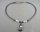 Hematite Necklace Vintage H078-11