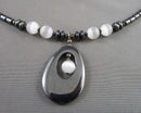 Hematite Necklace Vintage H078-11
