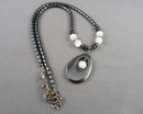 Hematite Necklace Vintage H078-11