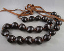 Hawaiian Kukui Nut Necklace Vintage H007-13