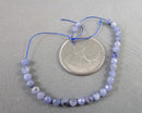 Tanzanite Crystal Faceted Beads 4mm (C418)