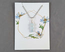 Aquamarine Gemstone Pendant (Sterling Silver) 1pc