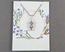 Prehnite Gemstone Pendant (Sterling Silver) 1pc