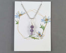 Amethyst Gemstone Pendant (Sterling Silver) 1pc