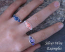 Carnelian Wire Wrapped Ring 1pc (Custom Sizes)