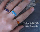 Carnelian Wire Wrapped Ring 1pc (Custom Sizes)