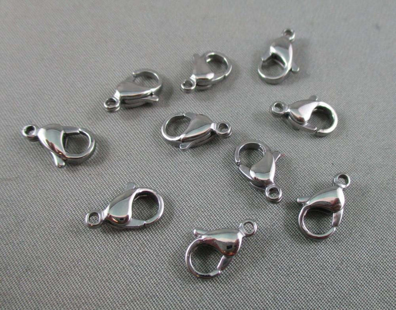 Lobster Clasp Stainless Steel Various Sizes Available