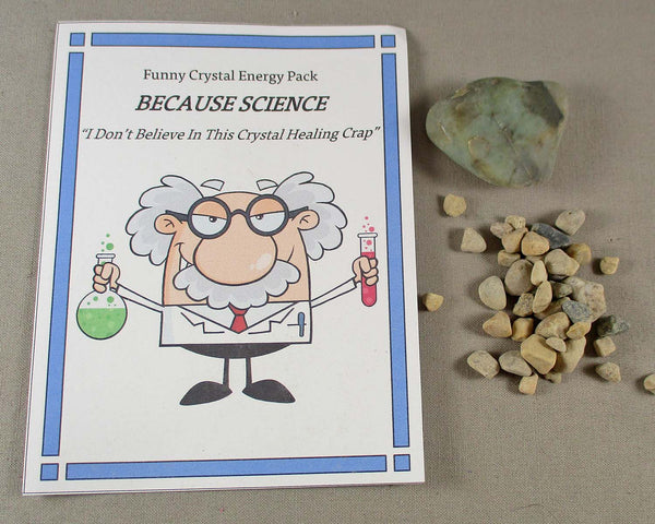 50% OFF!  "Because Science" Funny Crystal Energy Kit A514*