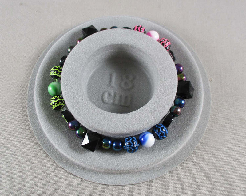 Round Plastic Bead Bracelet Design Board Tray 1pc (4049)