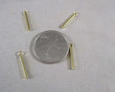 50% OFF!! Bar Charm Gold Tone Stainless Steel 18x1.5mm 4pcs (0945)