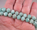 Premium Amazonite Faceted Rondell Beads (C411)
