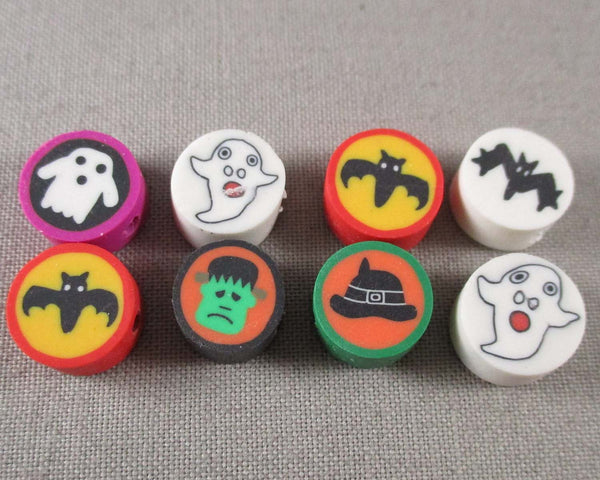 60% OFF!! Halloween Polymer Clay Beads Mixed 20pcs (2092)