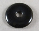 Obsidian Polished Donut Bead Pendant 1pc (C137)