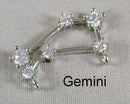 CZ Zodiac Constellation Charms (Astrological) 1pc