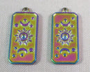 Rainbow Stainless Steel Moon + Sun Charm 1pc (6026)