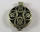 75% OFF!  Antique Bronze Tone Swirl Diffuser Pendant 1pc (2346)