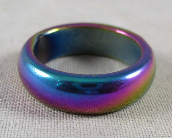 Rainbow Hematite Ring Various Sizes