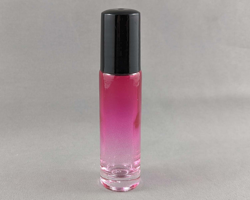 30% OFF!! Glass Roller Bottle for Essential Oil (Pink/Clear) 10ml (1041)