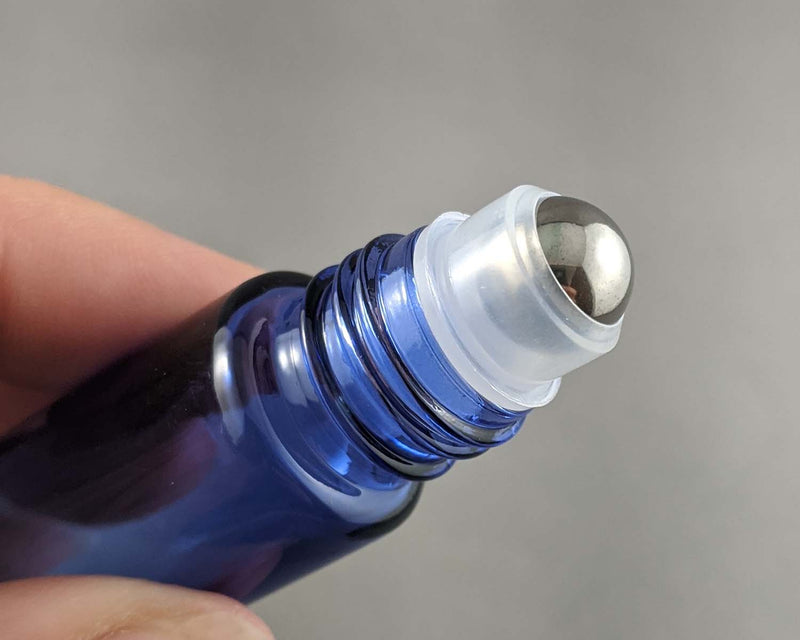 Glass Roller Bottle for Essential Oil (Blue/Clear) 10ml (2328)