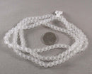 Clear Frosted Glass Beads Various Sizes