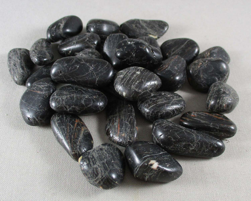 Black Tourmaline Polished Stones 5pcs J018**
