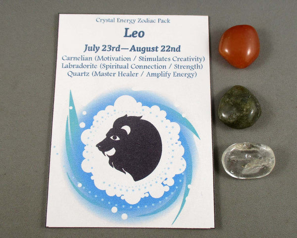 Leo Zodiac Crystal Energy Pack (July23-Aug22) H107