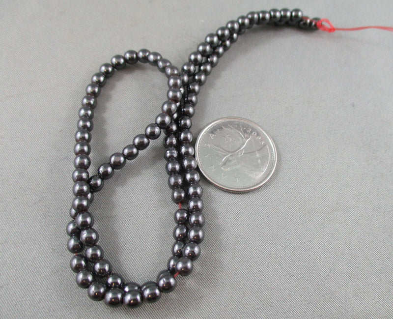 Magnetic Hematite Beads Round Various Sizes
