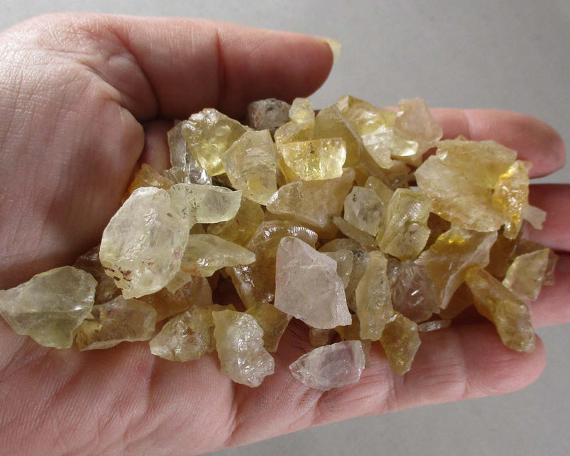 Citrine Crystal Chips Raw 100 grams (H042)